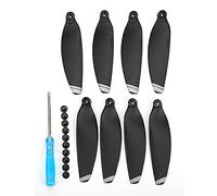 POENVFPO Hélices de Drone 4726F, 8 Pièces Accessoires D'aile de Remplacement de Drone RC avec Vis Accessoires pour la Réparation des Feuilles D'accessoires (Bord Blanc)