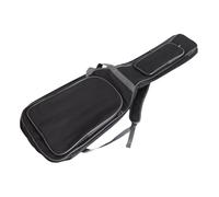 POENVFPO Housse de Transport pour Guitare Basse, Tissu Oxford Imperméable avec Rembourrage de 12 Mm, Grande Poche de Rangement, Protection de Tête Renforcée, Bretelles Réglables