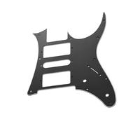POENVFPO HSH Pickguard de Guitare électrique pour G250, Protection de Médiator en PVC Blanc Perle, Configuration Triple Humbucker-simple, Remplacement de la Protection contre les Rayures (BLACK)