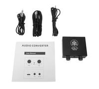 POENVFPO Interface Audio USB, Transmission Matérielle à Faible Latence, 2 Prises Casque, Corps en Métal Portable Plug and Play, avec Port d'alimentation USB C, pour Téléphone, Ordinateur