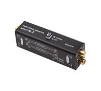 POENVFPO Isolateur de Boucle de Terre, Réducteur de Bruit Portable à 2 Canaux avec Son Haute fidélité, Impédance de 600 Ohm pour Systèmes Domestiques, Microphones de Conférence