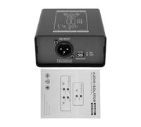 POENVFPO Isolateur de bruit en boucle de terre, interface audio éliminateur de brume en métal avec élévation de sol, fréquence 20 Hz à 50 kHz pour enregistrement en studio et système audio de voiture