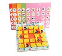 POENVFPO Jeu de Correspondance de Mémoire, Jeu de société en Double Face, contreplaqué de Peuplier et Matériau ABS Flip pour Gagner Un Jouet