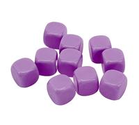 POENVFPO Jeu de Dés Vierges 30 Pièces, Dés en Plastique à 6 Faces avec Bords Arrondis pour Jeux de société, Apprentissage des Mathématiques et Artisanat en Classe (Purple)