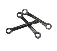 POENVFPO Jeu de Tiges de Liaison D'hélicoptère RC 3 Pièces, Tiges de Liaison Servo en Plastique pour FlyWing FW450 V3, avec Une fiabilité élevée et des Performances Stables
