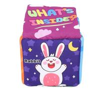 POENVFPO Jouet Sensoriel Rempli pour bébé, Boîte à Mouchoirs éducative, Jouet pour Le Développement Visuel des Tout-Petits (Motif de Dinosaure)