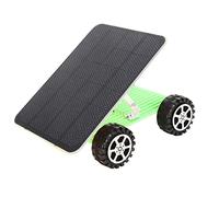 POENVFPO Kit Automobal Solaire pour Jouets Faciles à Assembler pour Les Enfants avec énergie Solaire pour L'énergie