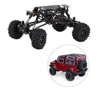 POENVFPO Kit de Cadre de Voiture RC, Kit de Mise à Niveau du Châssis RC Assemblé en Laiton pour Le Camion Crawler XC Crawler Axial 1/24 AX24 4WS pour Les Amateurs