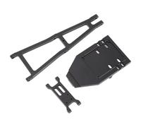 POENVFPO Kit de Construction de Remorqueur de Camion en Alliage en Alliage en Aluminium, avec Atteinte à Remorque, Naufrage, Bras de Grue pour l'escalade Hors Route, Amateurs de (Black)