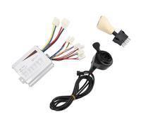 POENVFPO Kit de Contrôleur de Vélo électrique, 24 V 350 W avec Accélérateur au Pouce et Interrupteur de Marche Arrière pour Vélo électrique, Tricycle, Moto, Mise à Niveau DIY