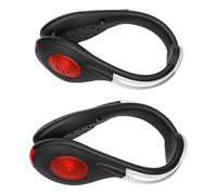POENVFPO Lampes à Pince à Chaussures LED Rechargeables pour la sécurité | Matériau TPU, Léger, Chargement USB, 200 MAh par Lumière, Modes Stable/flash, pour le Cyclisme, la Marche, la Randonnée, le