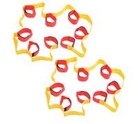 POENVFPO Leggings de Pied élastiques, Ceinture Fixe Multijoueur pour Jeux de Travail D'équipe, avec Boucle à Crochet, Taille Réglable, Léger pour Les Activités Parents-Enfants, (Legging 8 Personnes