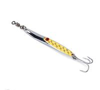 POENVFPO Lere à Appâts de Pêche avec Crochet, 3 Barbes à Barbes en Métal Lere Hook Artificiel pour la Truite de Barre de Truite de la Truite de la Truite Fraîche d'eau Salée Pêche (28G)