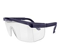 POENVFPO Lunettes Rondes Anti-buée et Coupe-vent, Matériau PC, Anti-poussière, Ajustement Confortable pour Hommes et Femmes, Idéales pour le de Tir et les Activités de Plein Air (bleu foncé)