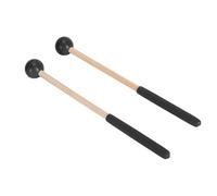 POENVFPO Maillets de Percussion, Maillet de Xylophone en Caoutchouc avec Manche en Bois pour Tambour de Langue Glockenspiel Marimba Xylophone, 8,66 Pouces de Long (BLACK)