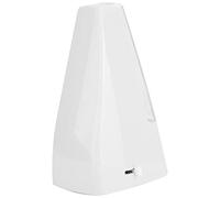 POENVFPO Métronome Mécanique, Design Pyramidal Classique avec Gouvernail Pivotant nickelé et Couvercle de Protection, Plage de Tempo 40 à 208, pour Piano, Violon, Guitare, Basse, Batterie (WHITE)