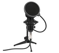 POENVFPO Microphone à Condensateur, Micro D'enregistrement 3,5 Mm avec Trépied et Filtre Anti-Pop pour Le Streaming de Podcasts et de Voix Off
