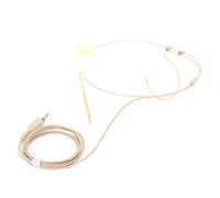 POENVFPO Microphone d'oreille Omnidirectionnel pour émetteur BodyPack avec qualité Sonore Claire pour Conférenciers et Artistes Beige