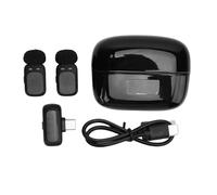 POENVFPO Microphone Lavalier sans Fil, Prise Omnidirectionnelle de Réduction du Bruit avec Modulation Vocale AI, pour Téléphones, Ordinateurs Portables, Caméras, Streaming en Direct