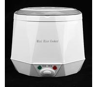 POENVFPO Mini Cuiseur à Riz électrique 1,6 L Portable avec Double Boucle de sécurité pour Utilisation en Voiture Blanc