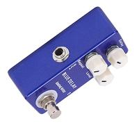 POENVFPO Mini Pédale d'effet de Guitare Blue Delay, Construction en Métal, Niveaux Réglables avec True Bypass, Temps de Retard de 25 à 450 Ms pour Musiciens et Interprètes