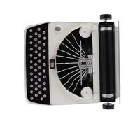 POENVFPO Modèle de Machine à écrire Vintage, Décoration de Bureau en Fer Rétro Faite à la Main pour Bureau, Maison, Studio, 12,2 X 12,2 X 4,72 Pouces, d'ornement Artistique pour Les âges