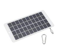 POENVFPO Panneau Solaire Polycristallin 10 W 5 V, avec Sortie de Type C | IP65 Résistant aux Intempéries, Conception Portable, Compatible avec les Téléphones et les Caméras de sécurité, pour le