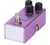 POENVFPO Pédale d'effet de Guitare électrique, Mini Pédale d'effet de Distorsion US Dream en Alliage 'aluminium DC 9 V True Bypass avec 3 Boutons et LED pour Scène de Pratique des Joueurs de