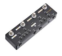 POENVFPO Pédale d'effet de Guitare en Métal True Bypass Reverb Delay Pédale avec 5 Modes FX Loop Distortion Overdrive Compact 9V DC pour les Joueurs de Guitare électrique Enregistrement de Pratique