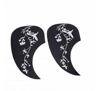 POENVFPO Pickguard pour Guitare, Ensemble de 2 Pièces, Plaque de Protection contre les Rayures et les Gouttes D'eau pour Guitare Acoustique, avec Application Lisse et Conception Esthétique (oiseau à