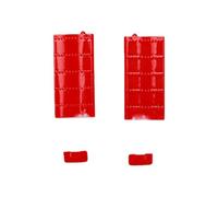 POENVFPO Pièce D'hélicoptère RC, Mise à Niveau de Queue Conçue sur Mesure pour RC Era C138 Pro Bell 206, Gestion du Vent Améliorée et Vol Stable, avec Un Matériau Léger et Durable, pour (Rouge)
