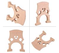 POENVFPO Pièces de Rechange de Pont de Violoncelle, Accessoire D'instrument en Bois D'érable avec une Bonne Transmission du Son, pour Violoncelles 1/2 1/4 /8 (Code piano violoncelle /2)