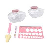 POENVFPO Pièces de Remplacement de la Pompe Mammaire, Règle de Mamelon en Silicone, 2pcs 150 Ml de Collecte de Bouteilles, 1,5 M de Ruban de Mesure Brosse pour M9 las