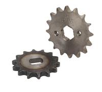 POENVFPO Pignon 428 16T 20 Mm, Pignon en Acier au Carbone 14T 12X17 Mm à Trou en H pour Chaînes de Moteur, avec Conception Compacte et Légère pour équipement Mécanique