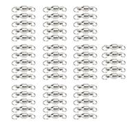 POENVFPO Pivot de Pêche à Roulement à Billes, Anneaux Soudés Solides en Acier Inoxydable, Connecteur Haute Résistance pour la Pêche en Eau Salée et en Eau Douce, avec Structure de (4#)