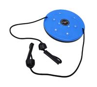 POENVFPO Planche de Torsion de Taille, Disque D'entraînement Abdominaux pour Exercices de Base avec Deux Poignées et Nœuds de Massage des Pieds, Compact et Léger pour la Salle de Sport à (BLUE)