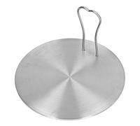 POENVFPO Plaque Diffuseur de Chaleur en Acier Inoxydable, Adaptateur de Cuisson Durable pour Cuisinières à Gaz électriques à Induction, 1 unité (18#)