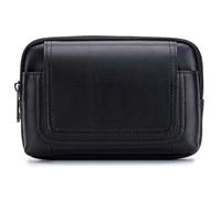 POENVFPO Pochette de Ceinture en Cuir pour Hommes, Matériau de Haute qualité, Design élégant avec Compartiment zippé et Passant de Ceinture pour Les Voyages et Un Usage Quotidien (09)