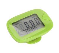 POENVFPO Podomètre de Marche, Grand écran LCD, Mémoire de 7 Jours, Compteur de Pas Précis avec Conception Compacte et Légère, pour Hommes et Femmes (Green)