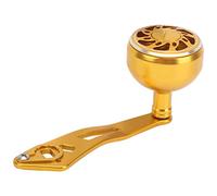 POENVFPO Poignée de Moulinet de Pêche, Remplacement du Bras à Bascule du Moulinet de Lancer D'appât en Alliage D'aluminium avec Une Rotation Douce à 360 Degrés, pour Une (Or de Type B)