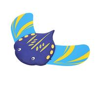 POENVFPO Poisson Diable à Puissance Hydraulique, Jouet sous-Marin en Plastique, Jouet de Plongée pour Enfants, Palmes Réglables pour Enfants à la Piscine ou à la Baignoire