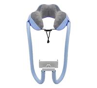 POENVFPO Porte-Oreiller du Cou, Oreiller en Forme de U avec Support de Téléphone Paresseux, Oreiller à Cou Multifonctionnel pour Voir Le Téléphone, la Lecture, FaceTime (Taille Uniforme)