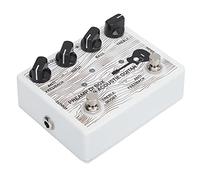 POENVFPO Préampli de Guitare Portable, Boîtier DI électrique en Alliage d'aluminium avec Indicateur LED, Amélioration du Son DC9 V pour Guitares Acoustiques, Conception Légère pour Musiciens