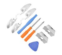 POENVFPO QM21070921 Déclencheurs de Pare-chocs de Remplacement Améliorés Argentés pour Manette One, Matériau ABS Durable, Pièces de Réparation Parfaites, 2 Unités