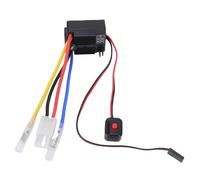 POENVFPO RC brossé ESC, 1/10 RC Voiture Accessoire, 60A Contrôleur de Vitesse électronique avec Bec 3A 6V pour 2-3S LiPo, Compatible avec Les Véhicules Crawlers Trucks Short Course (Black)
