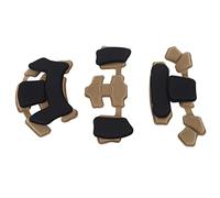 POENVFPO Rembourrage de Casque, Coussinets en Mousse de Remplacement, Kit de Coussinets de Protection Intérieurs Universels avec 24 Crochets et Boucles, pour Casques ACH MICH FMA Wendy (Désert)