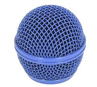 POENVFPO Remplacement de la Tête de Microphone 55 Mm/2,17 Pouces, Grille Résistante aux Bosses avec Pare-brise en Mousse intégré pour Sm58s, Sm58lc, Beta58a et Autres Modèles (BLUE)