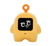 POENVFPO Robot Compagnon IA Intelligent, Réveil Numérique Vocal Interactif | Construction ABS, Système de Conversation en 37 Langues, Batterie Rechargeable 1200mAh, Assistant D'apprentissage de