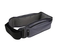 POENVFPO Sac de Taille de Course, Pochette de Taille Ultra Légère sans Rebond avec Bande Réfléchissante et Design en Ruche, pour la Course à Pied, la Salle de Sport, Le Fitness, Les (Grey)