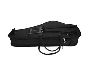 POENVFPO Sac de Transport Professionnel pour Saxophone Alto, Sac à Dos en Coton Imperméable Noir avec Intérieur Doux, Bandoulière Réglable de 18,9 à 30,3 Pouces, pour Musiciens